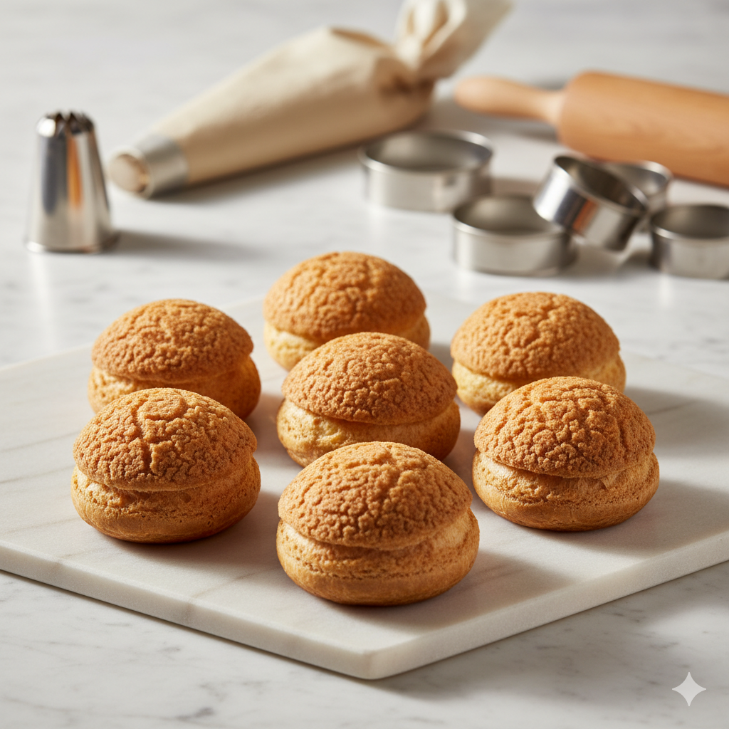 Comment faire des choux au craquelin bien ronds et uniformes